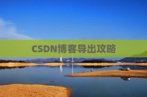 CSDN博客导出攻略